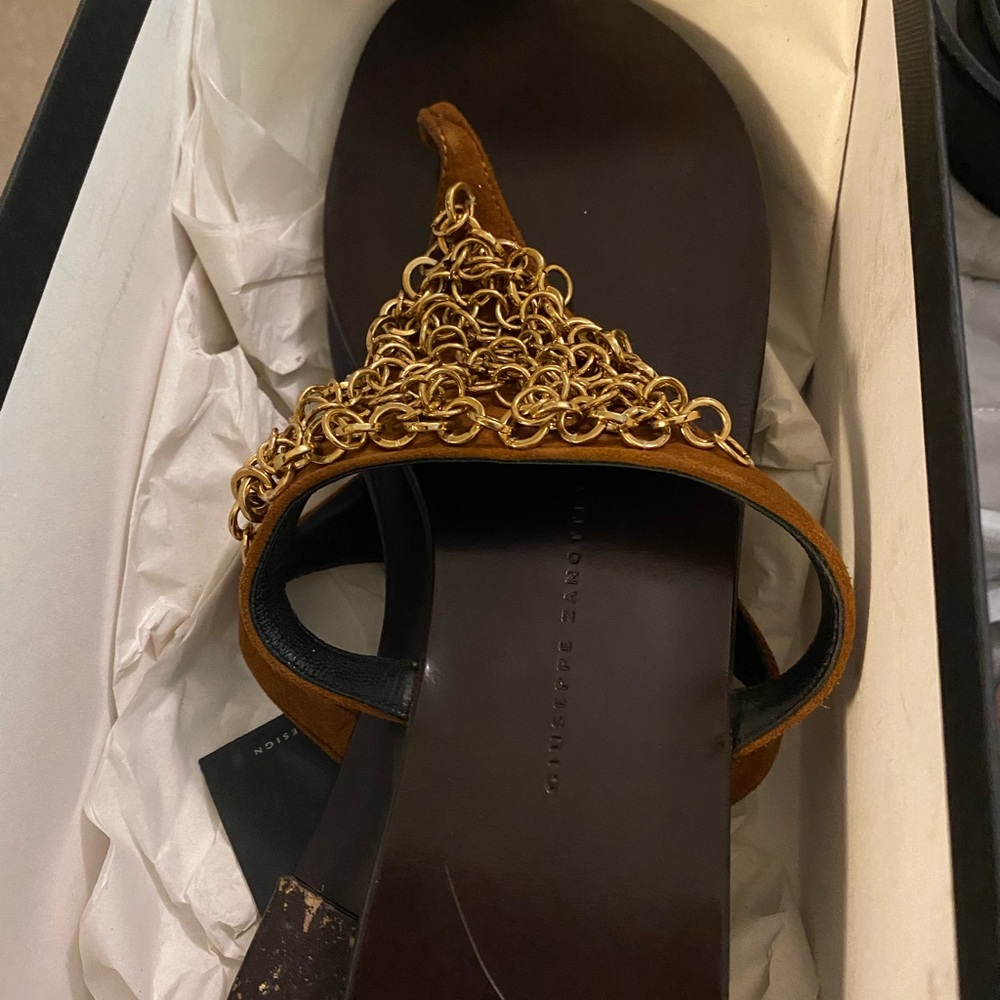Elegant Gold Chain Sandals